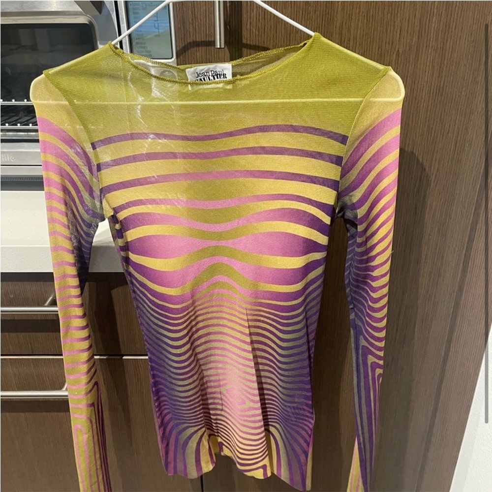 Jean Paul Gaultier green body morphing top size small